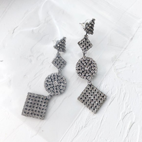 DANNIJO Crystal Fetch Drop Earrings - Picture 6 of 9